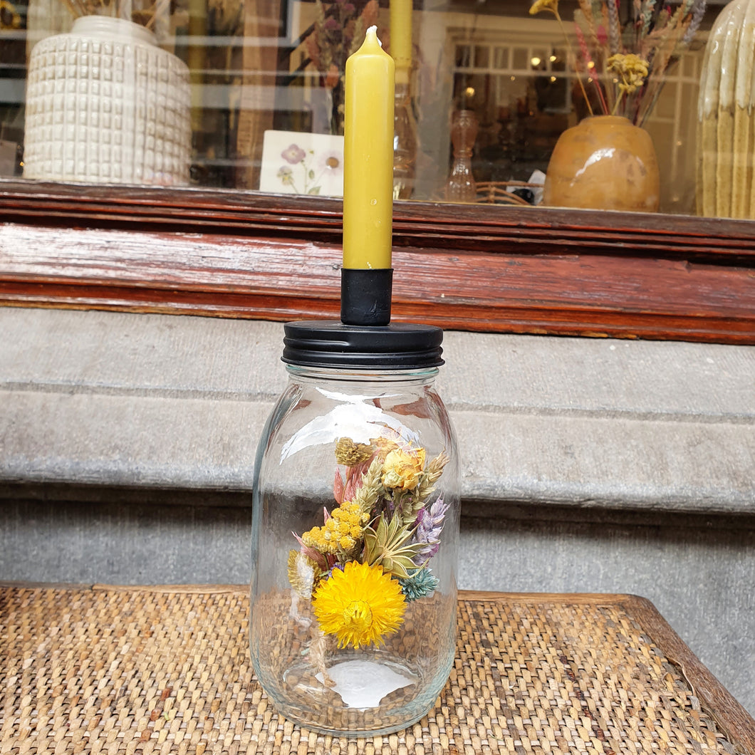 Candle Jar - geel